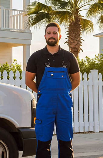 Plumber Blue Overalls